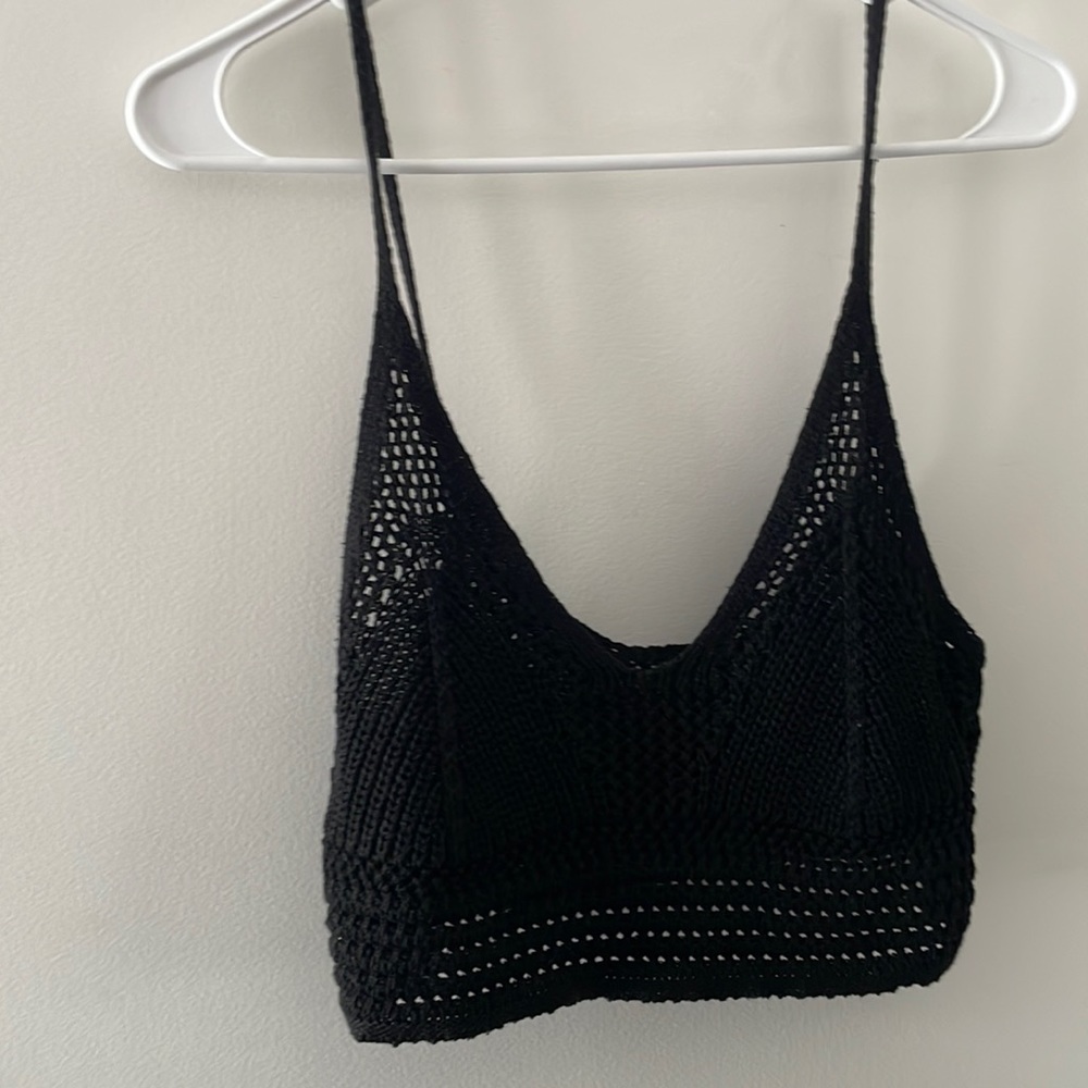 Knitted crop top